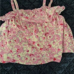 Zara Pink Floral Kids Top